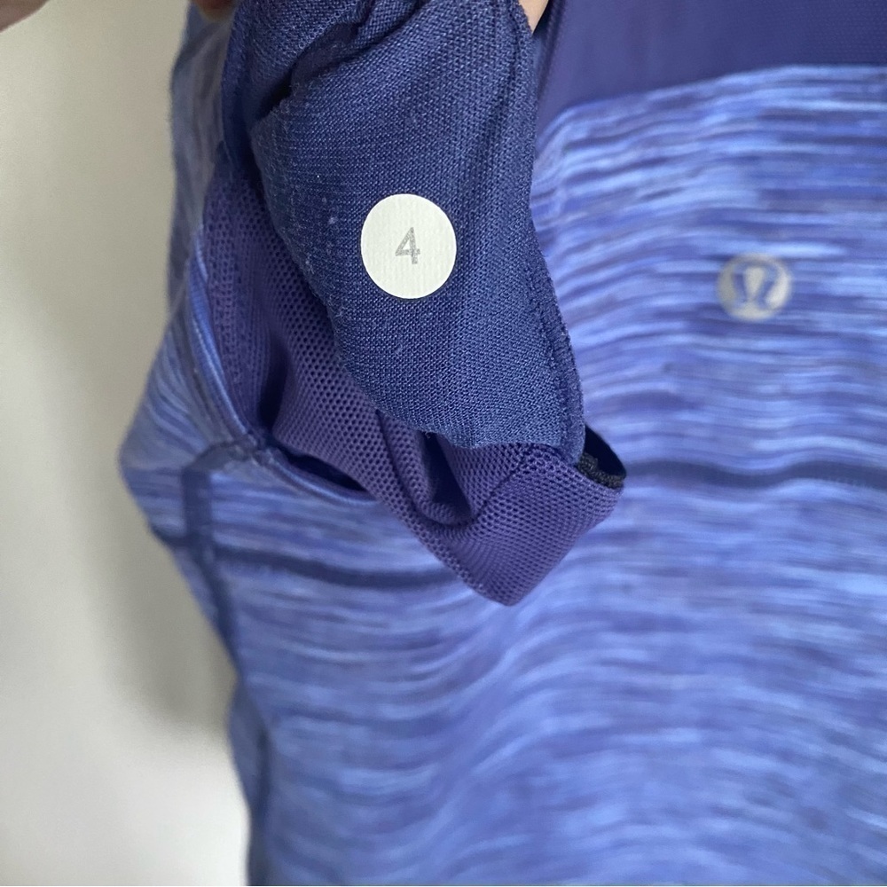 Lululemon Scoop Neck Tank in Royalty Space Dye Blue • size US 4 - Picture 6 of 7